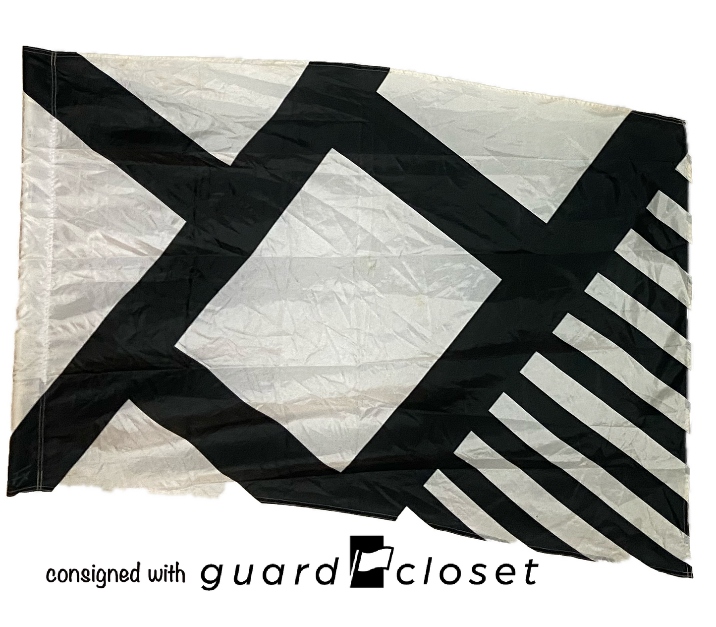 48 black white angular Field & Floor FX flags
