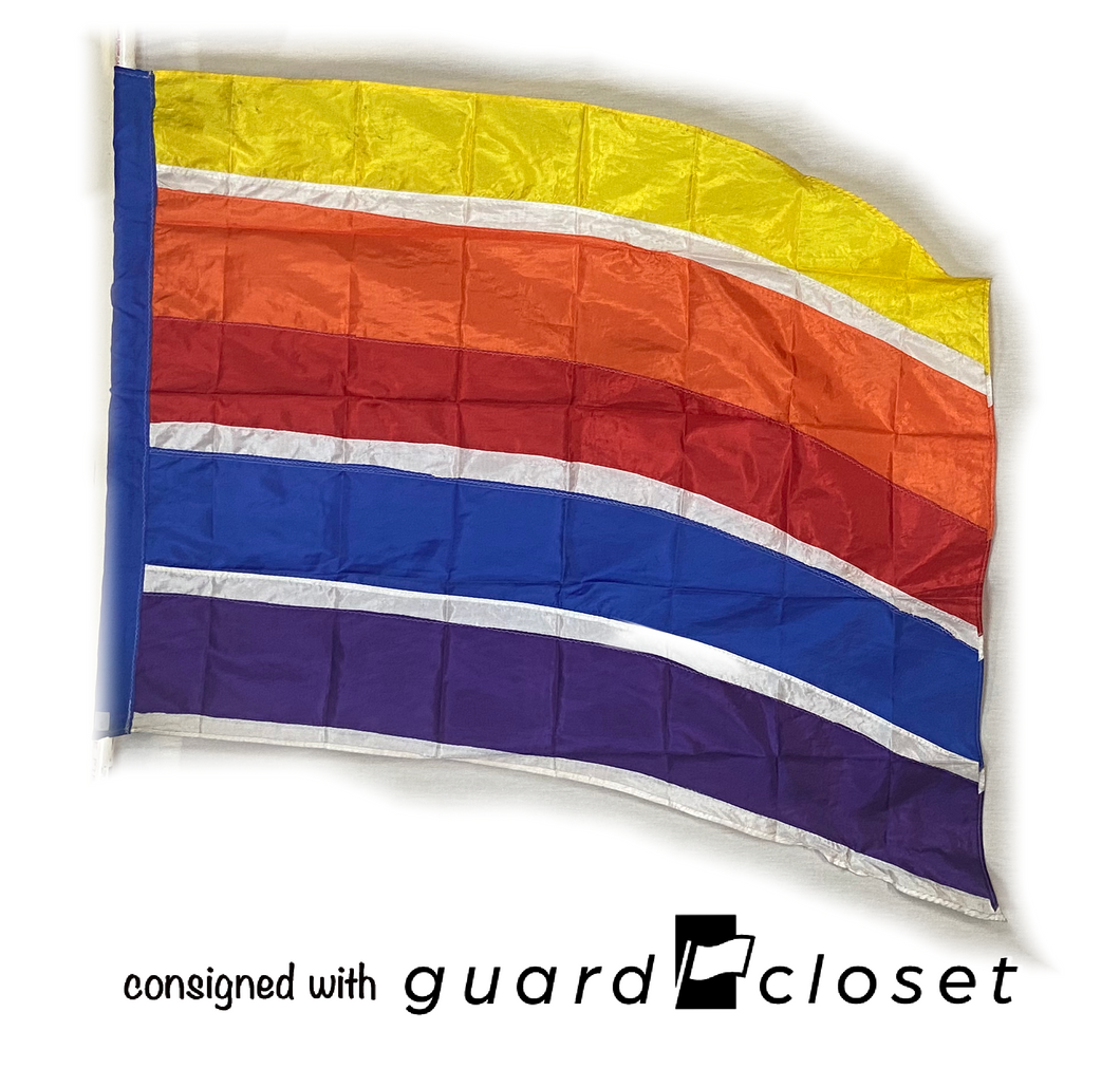 13 multi color stripe flags guardcloset