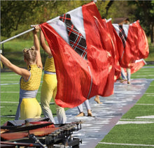 Load image into Gallery viewer, 10 Mr. Rogers red zip up sweater flags
