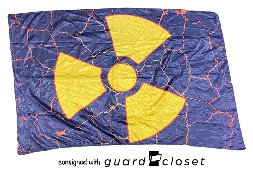 14 blue yellow radioactive symbol flags Field and Floor FX