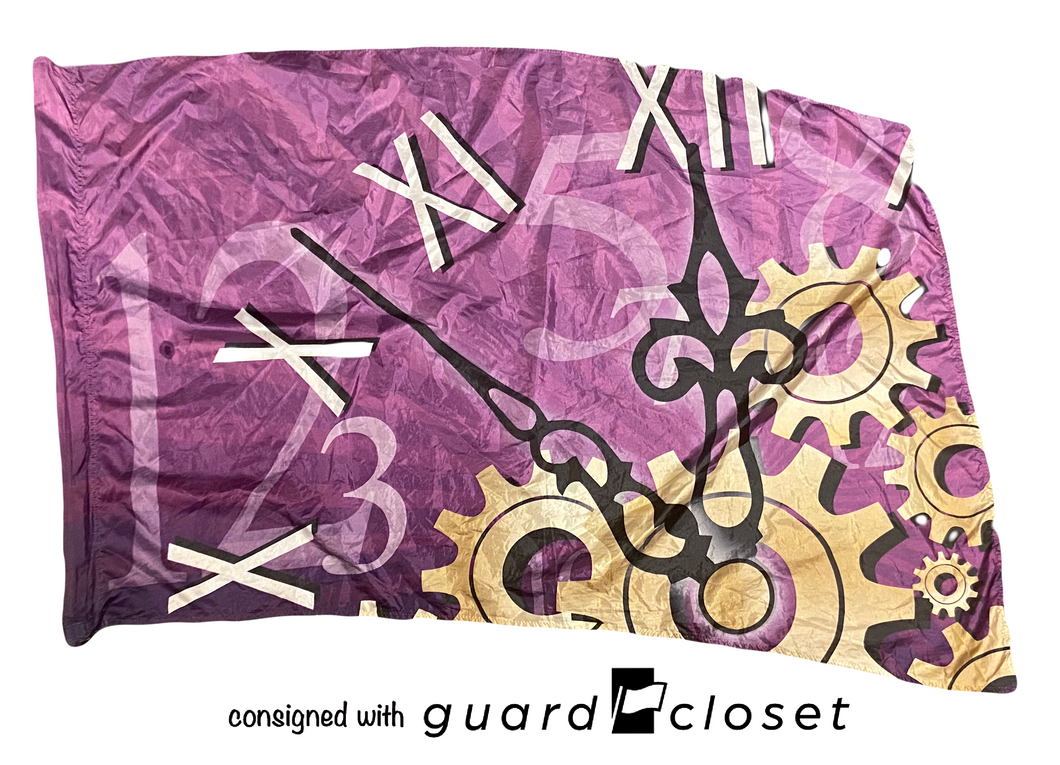 13 purple clock gears time flags Band Shoppe