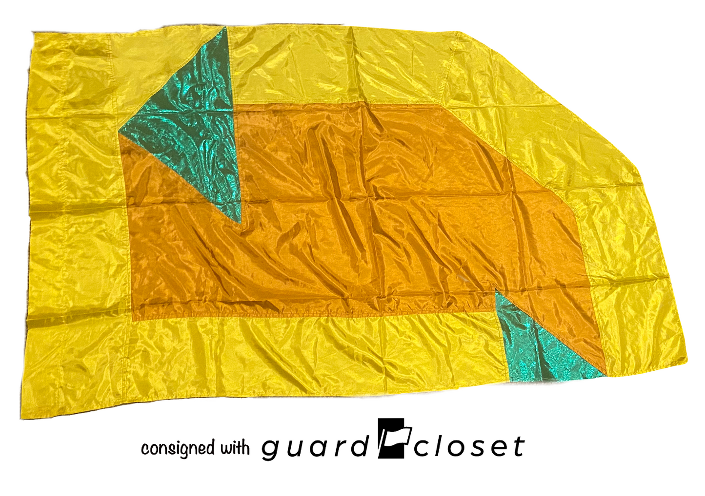 26 yellow tan green geometric flags