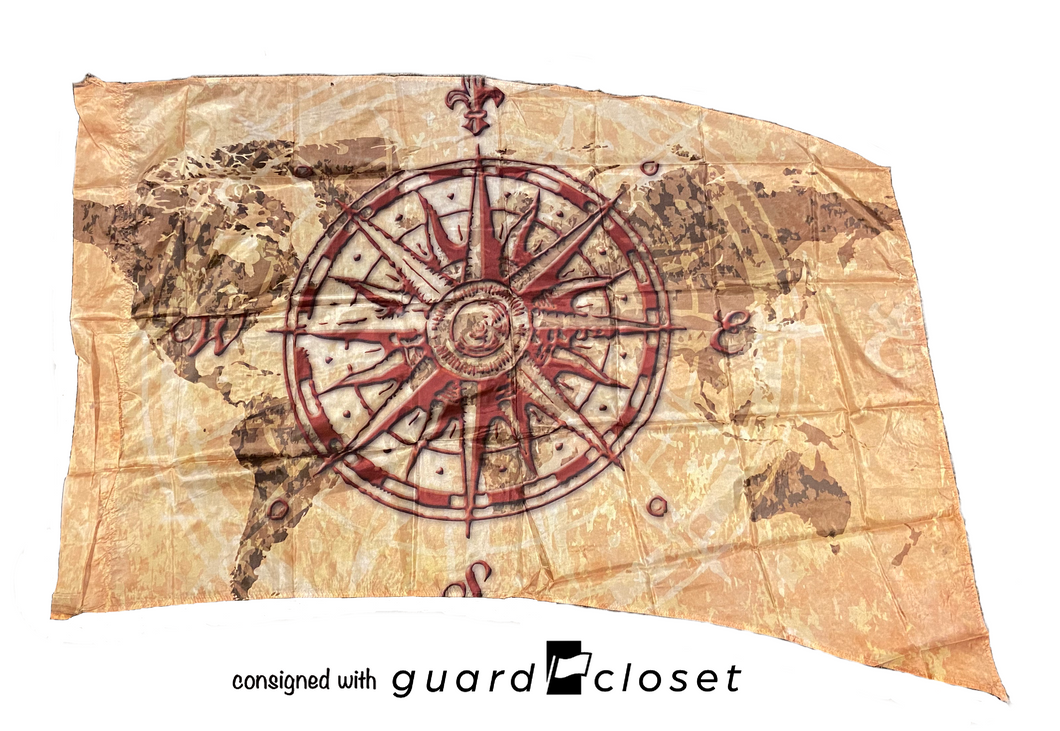 11 rustic compass world map flags