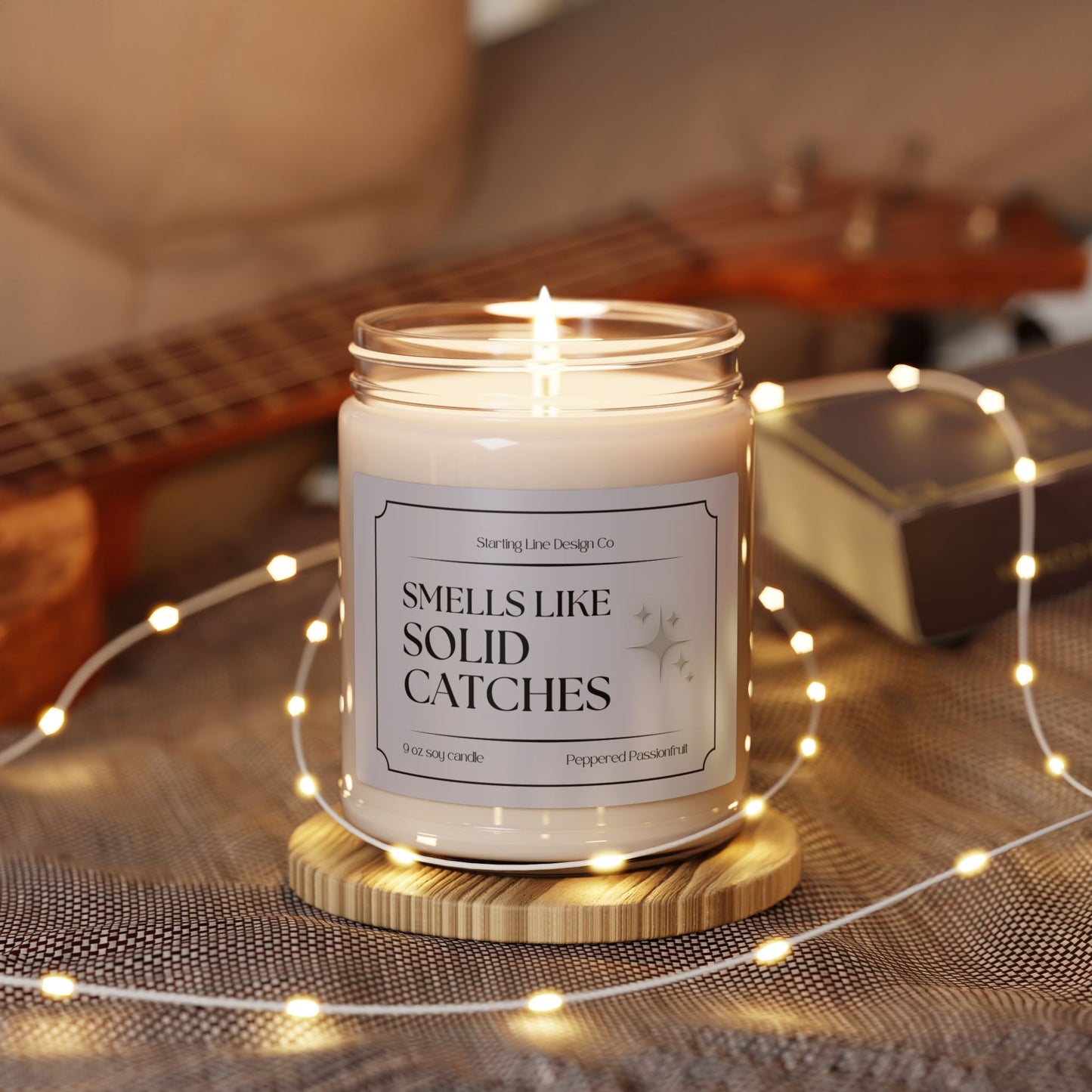 Starting Line Design Co - 'Smells Like Solid Catches' - Funny Colorguard Winterguard Candle