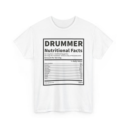 Drummer Nutritional Facts T‑Shirt