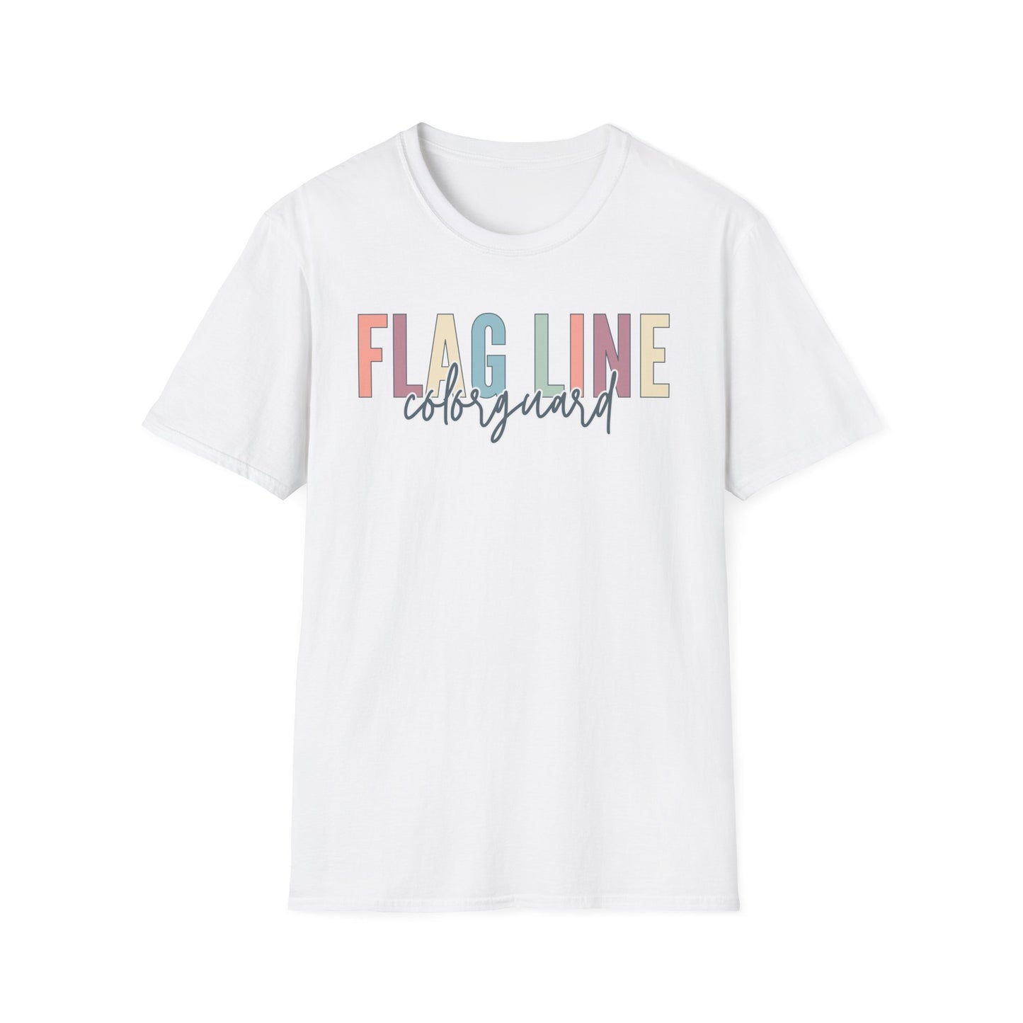Starting Line Design Co - Flag Line Colorful Varsity Tee