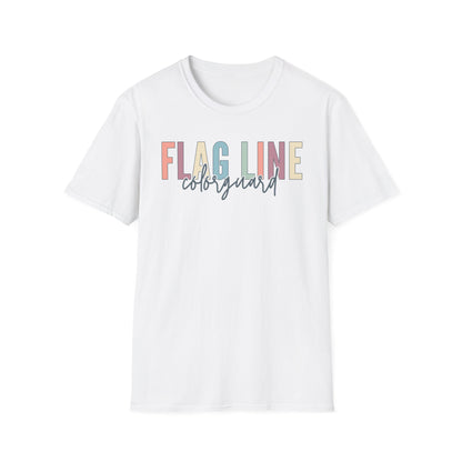 Starting Line Design Co - Flag Line Colorful Varsity Tee