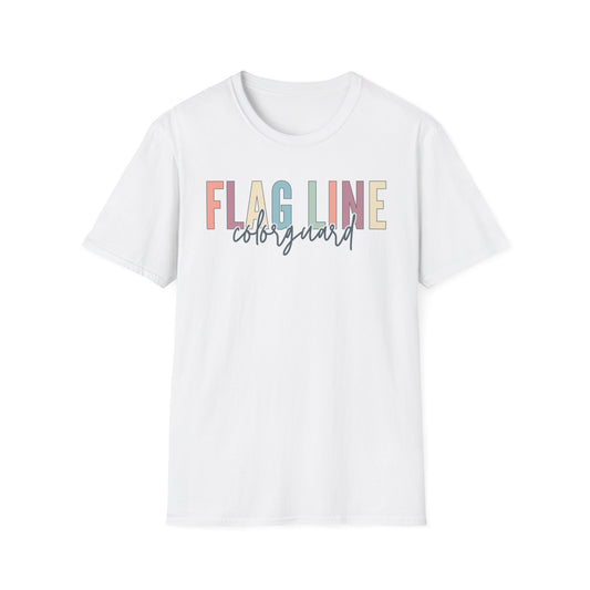 Starting Line Design Co - Flag Line Colorful Varsity Tee