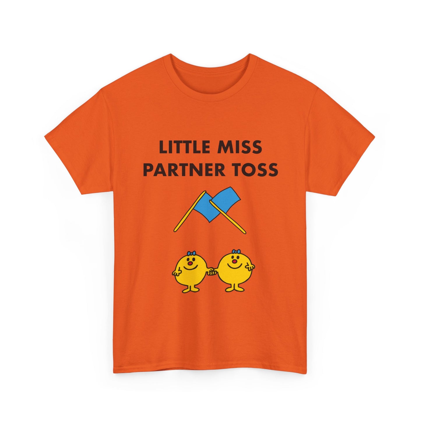 Little Miss Partner Toss Tee — Playful Guard & Marching Arts Shirt