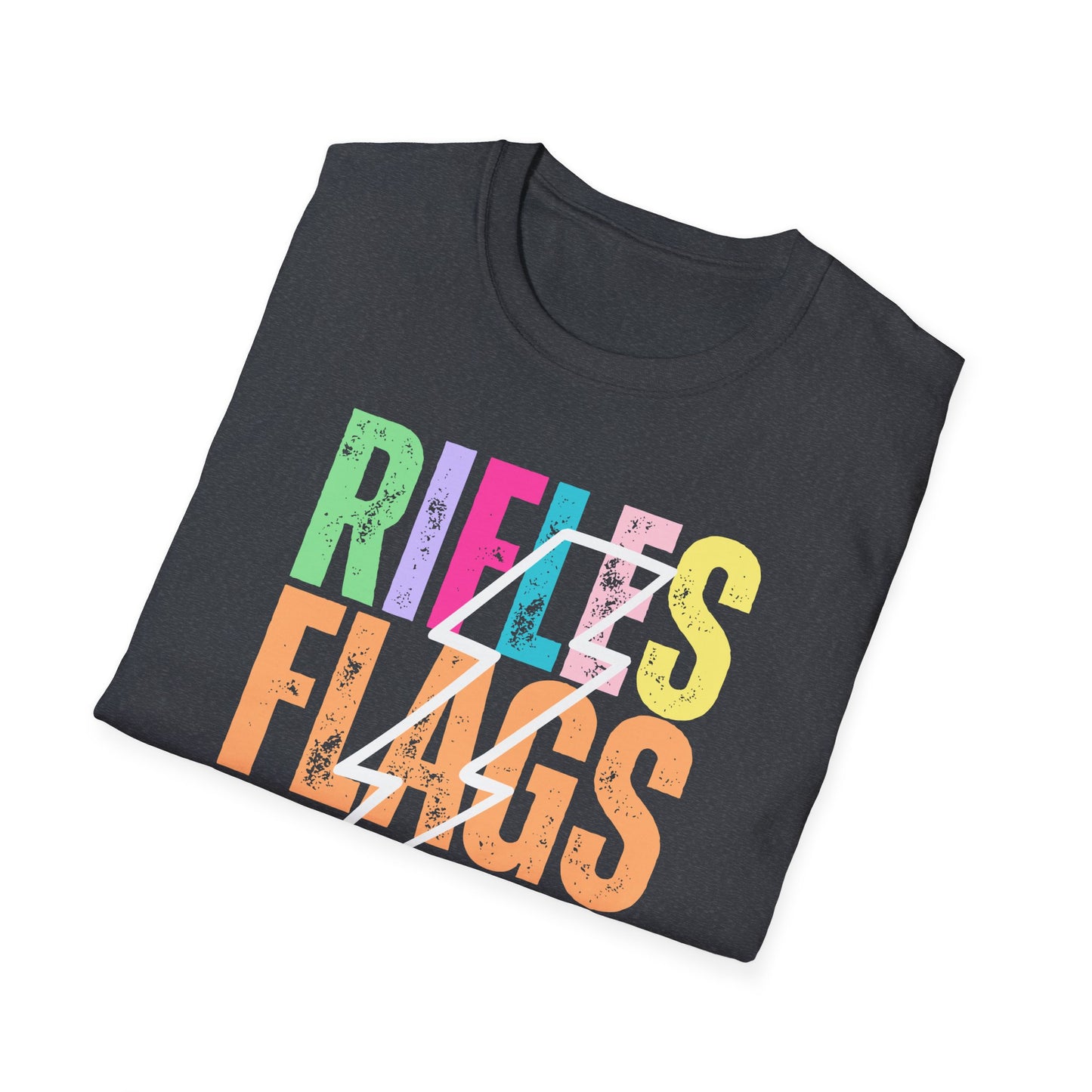 Starting Line Design Co - Colorful Lightning Bolt Flags Rifles Sabres Tee
