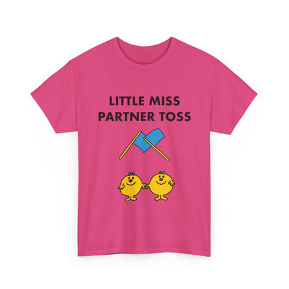 Little Miss Partner Toss Tee — Playful Guard & Marching Arts Shirt