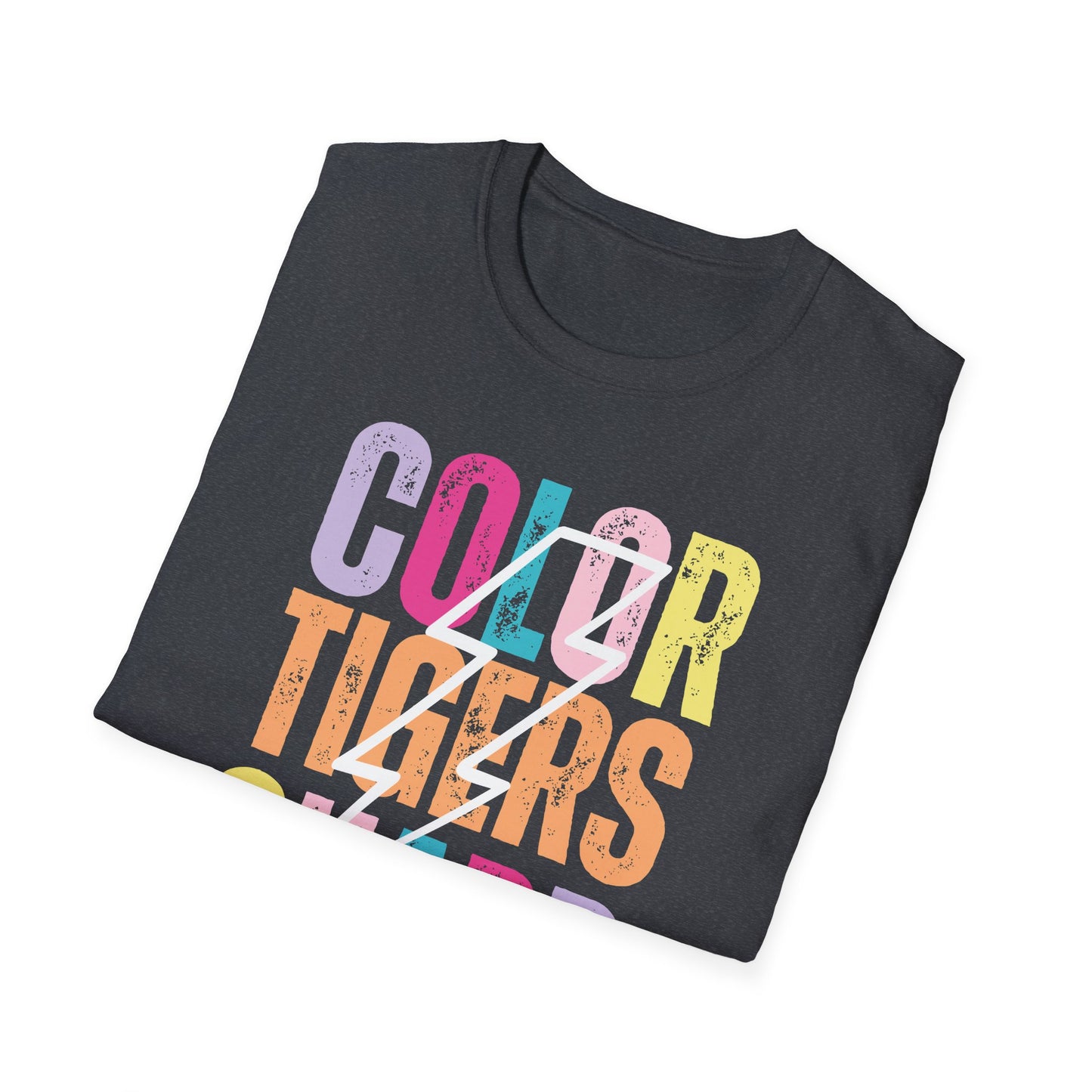 Starting Line Design Co - Custom Mascot Colorful Lightning Bolt Colorguard Tee