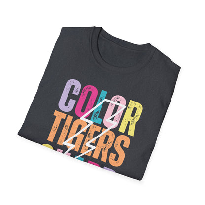 Starting Line Design Co - Custom Mascot Colorful Lightning Bolt Colorguard Tee