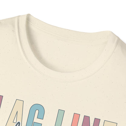 Starting Line Design Co - Flag Line Colorful Varsity Tee