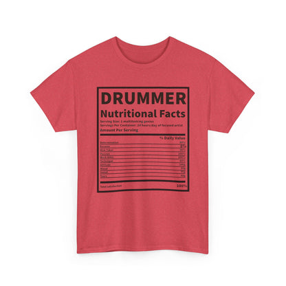 Drummer Nutritional Facts T‑Shirt