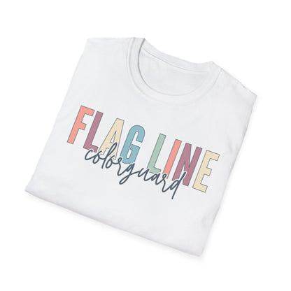 Starting Line Design Co - Flag Line Colorful Varsity Tee