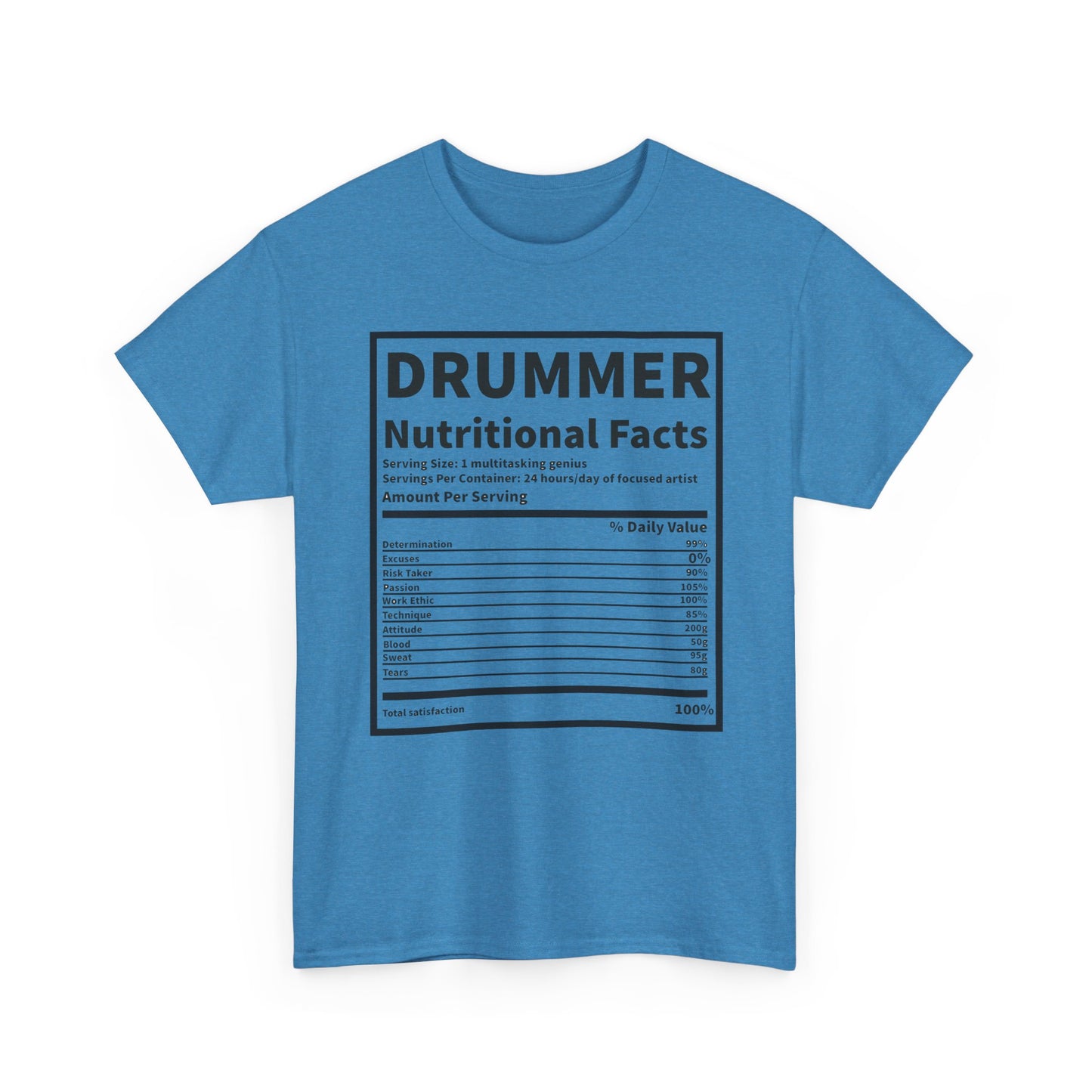 Drummer Nutritional Facts T‑Shirt