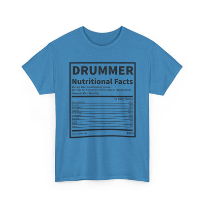 Drummer Nutritional Facts T‑Shirt