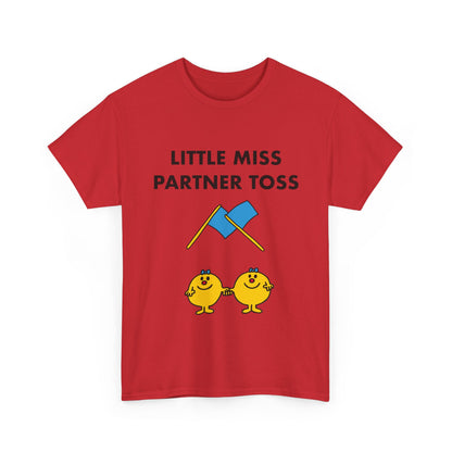Little Miss Partner Toss Tee — Playful Guard & Marching Arts Shirt