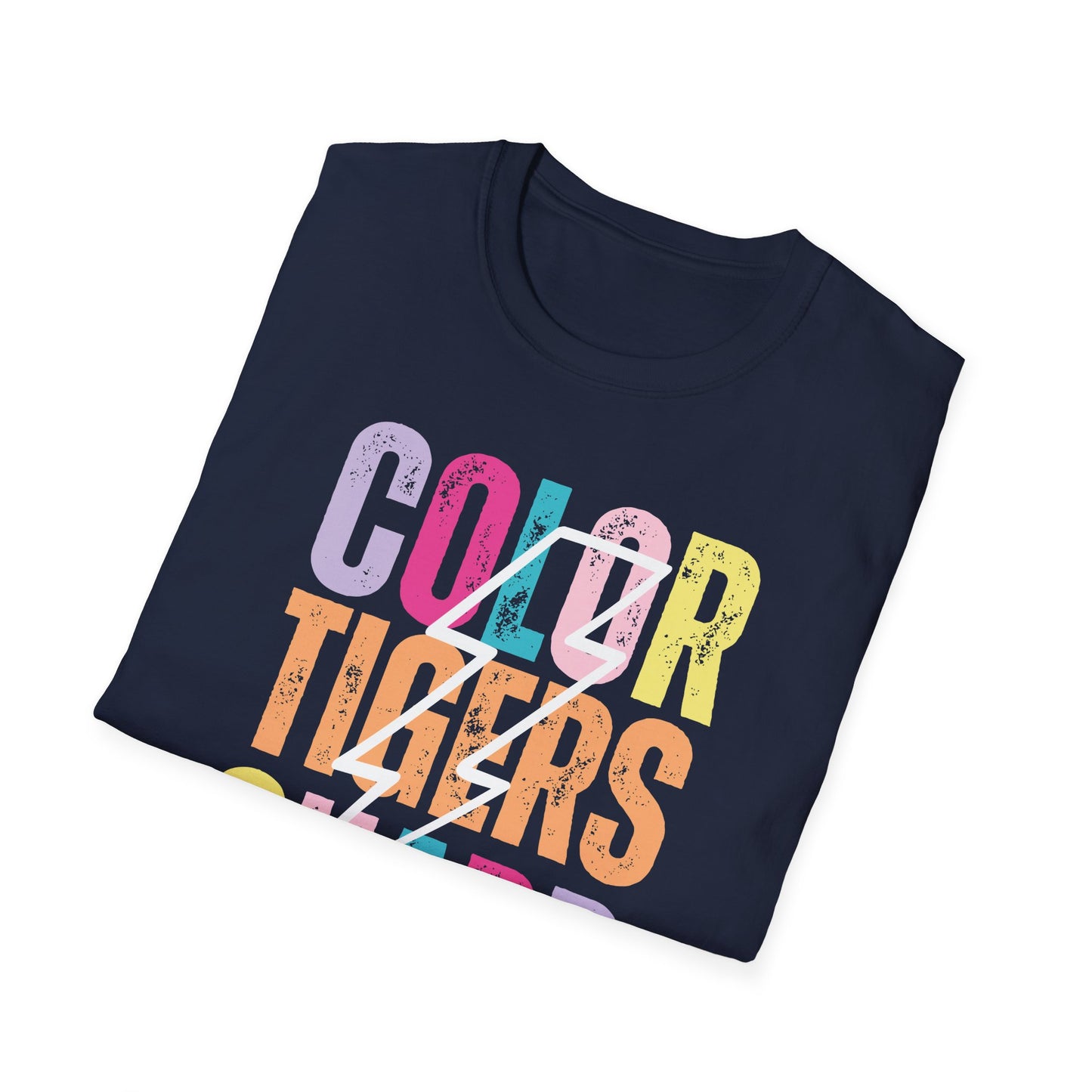Starting Line Design Co - Custom Mascot Colorful Lightning Bolt Colorguard Tee