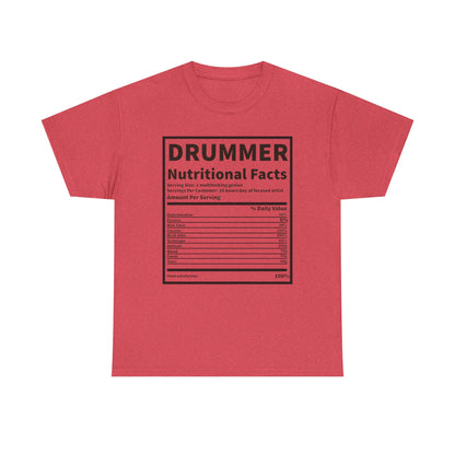 Drummer Nutritional Facts T‑Shirt