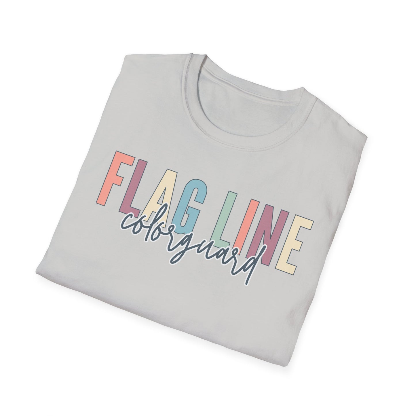 Starting Line Design Co - Flag Line Colorful Varsity Tee