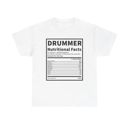 Drummer Nutritional Facts T‑Shirt