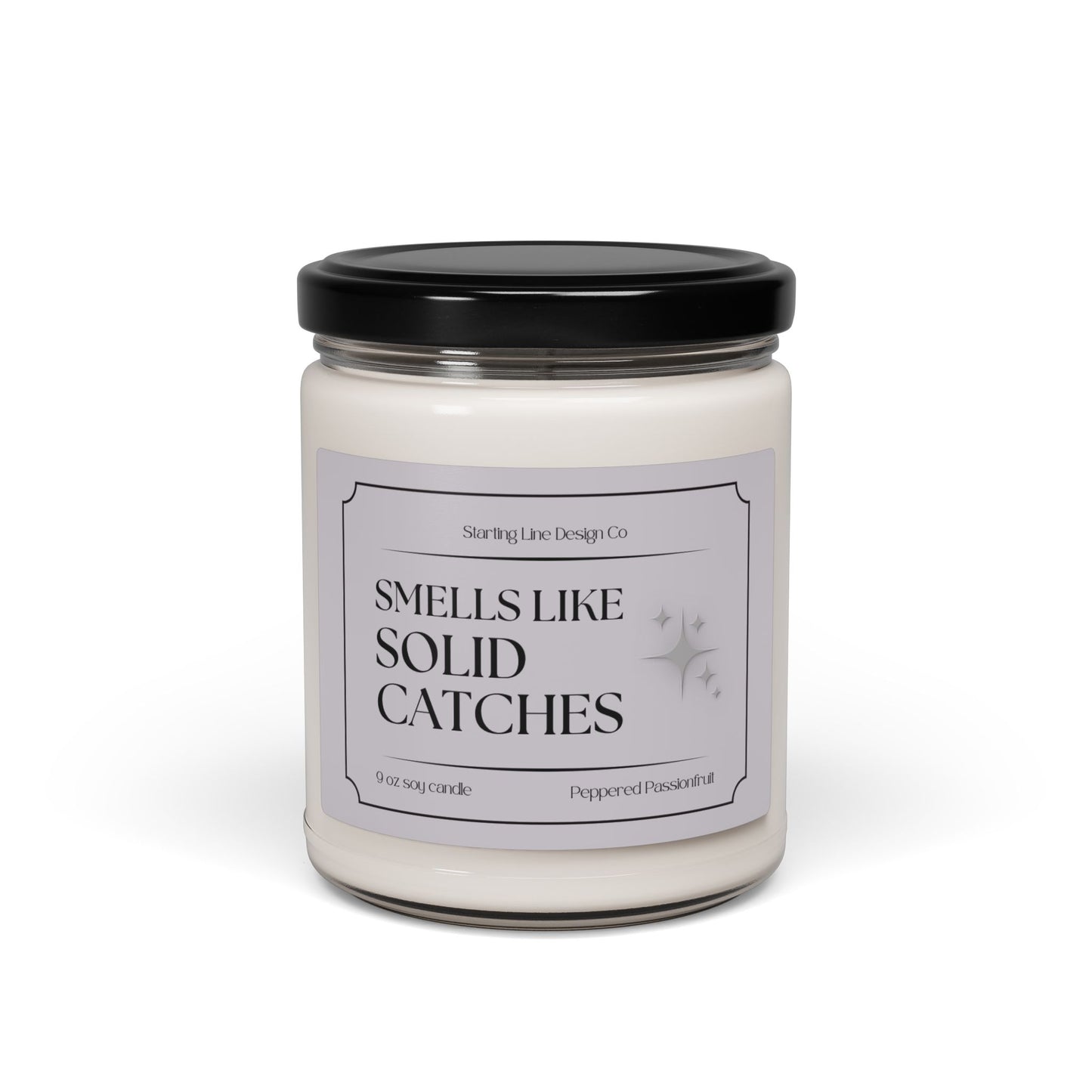 Starting Line Design Co - 'Smells Like Solid Catches' - Funny Colorguard Winterguard Candle