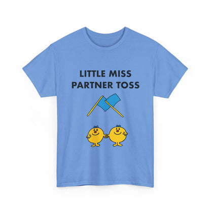 Little Miss Partner Toss Tee — Playful Guard & Marching Arts Shirt