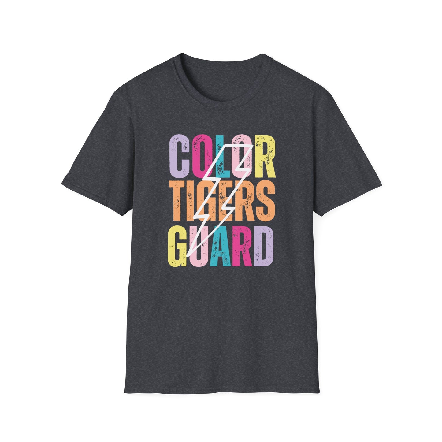 Starting Line Design Co - Custom Mascot Colorful Lightning Bolt Colorguard Tee