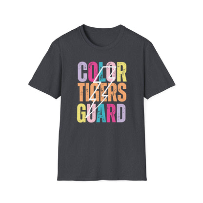 Starting Line Design Co - Custom Mascot Colorful Lightning Bolt Colorguard Tee