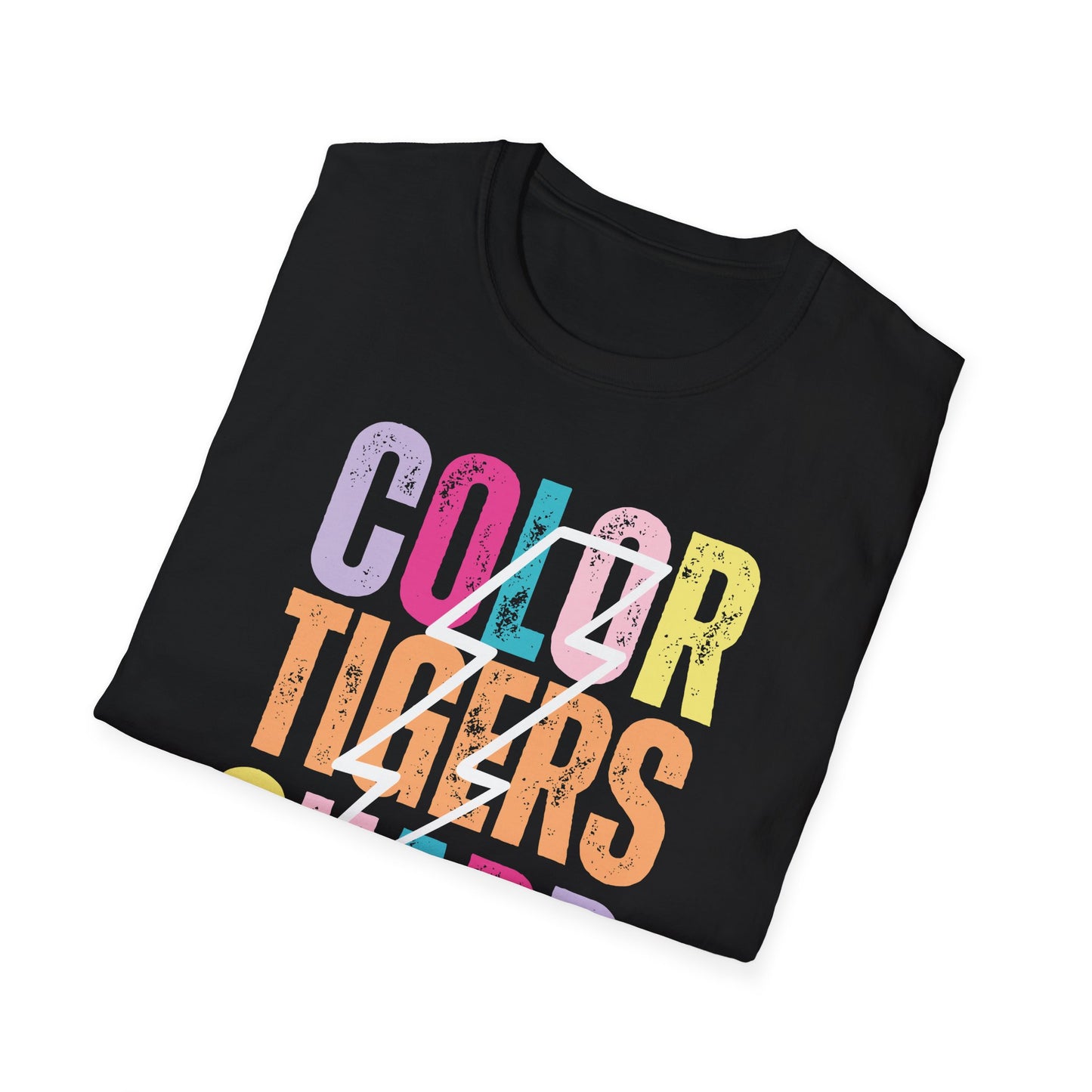 Starting Line Design Co - Custom Mascot Colorful Lightning Bolt Colorguard Tee