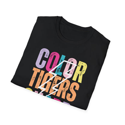 Starting Line Design Co - Custom Mascot Colorful Lightning Bolt Colorguard Tee