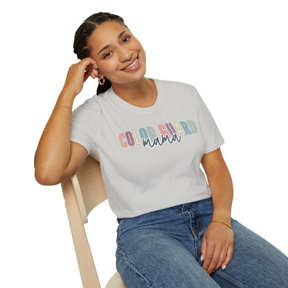 Starting Line Design Co - Custom Colorguard Colorful Varsity Tee for Mama, Grandma, Sister, Auntie, etc.