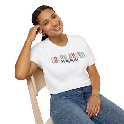 Starting Line Design Co - Custom Colorguard Colorful Varsity Tee for Mama, Grandma, Sister, Auntie, etc.