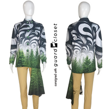 Load image into Gallery viewer, 103 Black Green White Nature Trees Performance Tops by Prop Vinyls
