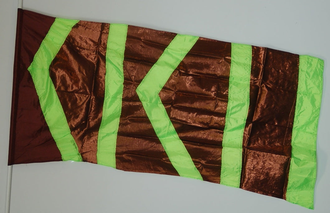 6 Brown/green Flags
