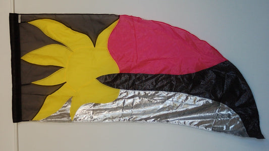 30 Pink Yellow Silver Flags