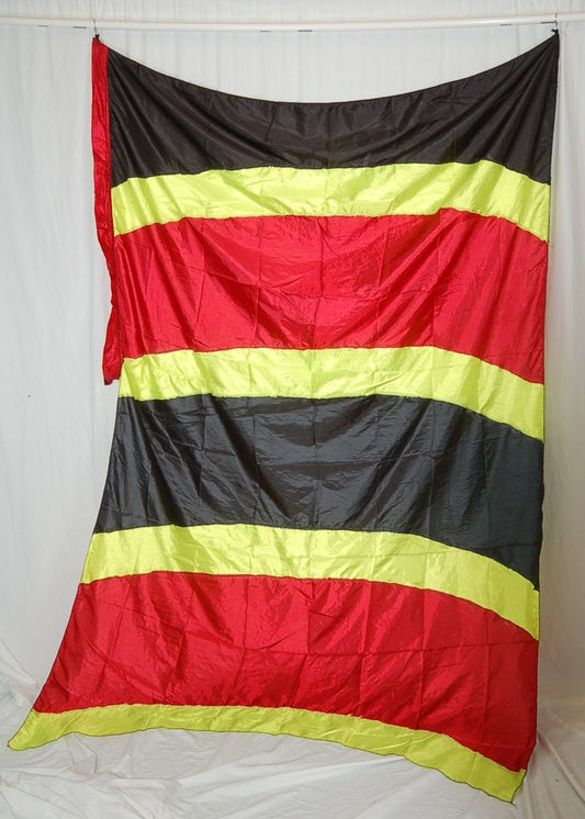 75 red black yellow striped swing flags