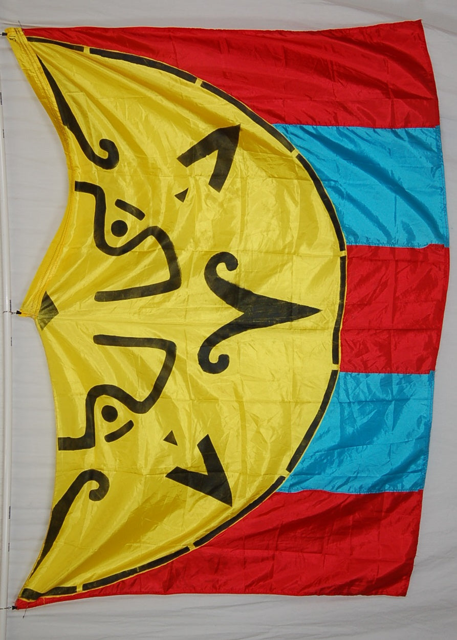 70 blue red yellow swing flags