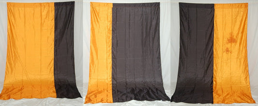 8 total gold color block oversized flags
