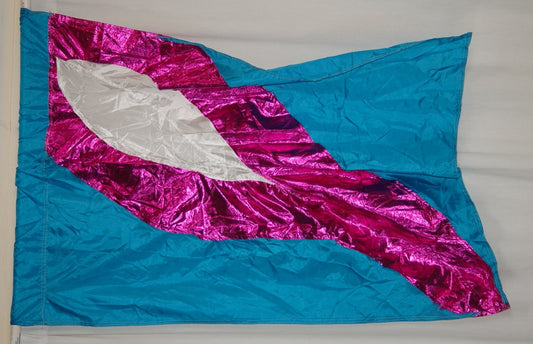 12 Purple Blue Flags