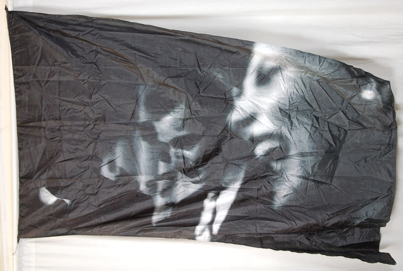 7 black and white faces photograph Flags