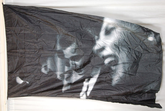 7 black and white faces photograph Flags