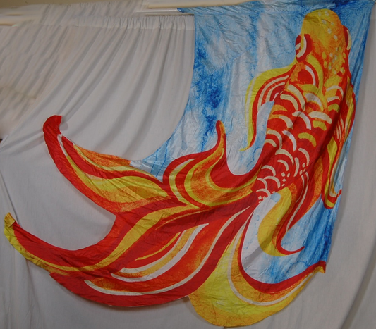 61 Koi fish R&S Marching Arts swing flags