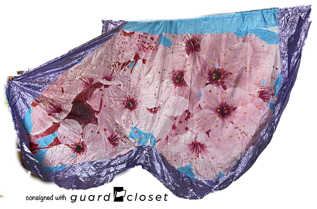 8 Total Flower Flags - 4 Lavender/4 Pink