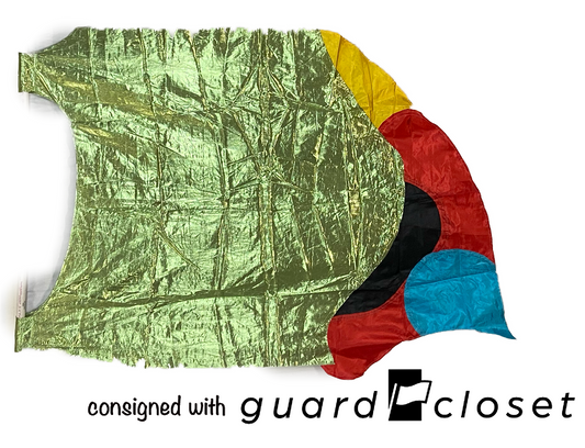 16 Green Red Blue Black Tab Sleeve Flags