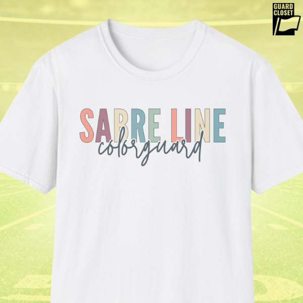 Starting Line Design Co - Sabre Line Colorful Varsity Tee