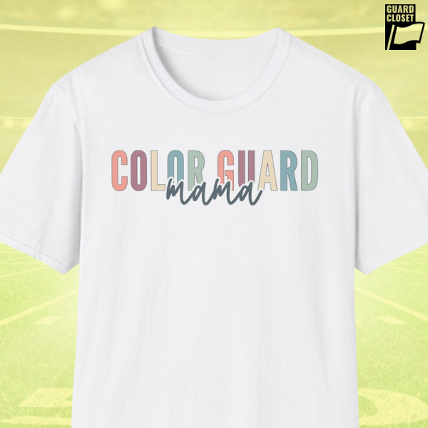 Starting Line Design Co - Custom Colorguard Colorful Varsity Tee for Mama, Grandma, Sister, Auntie, etc.