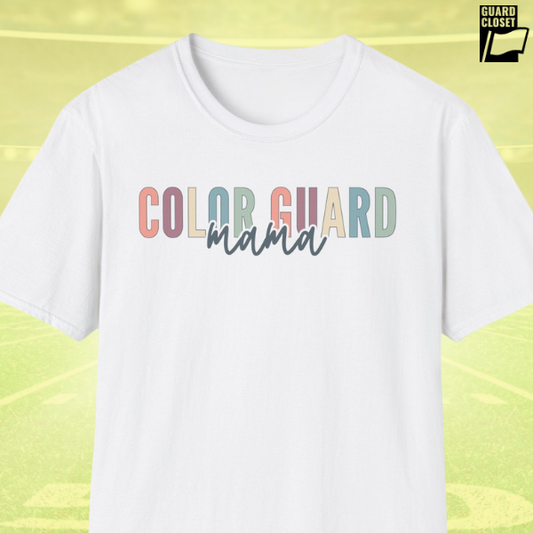 Starting Line Design Co - Custom Colorguard Colorful Varsity Tee for Mama, Grandma, Sister, Auntie, etc.